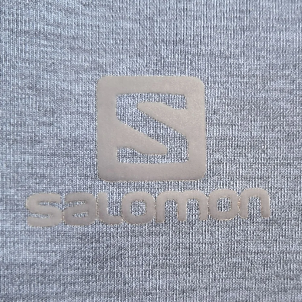 Salomon Womens XL Gray Heathered Running Shorts Zippered Back Pocket Reflective